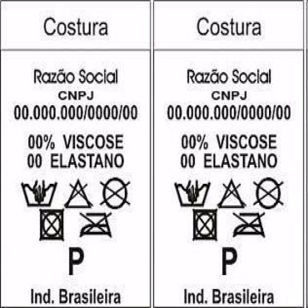 Fabricante de etiquetas de composição nylon
