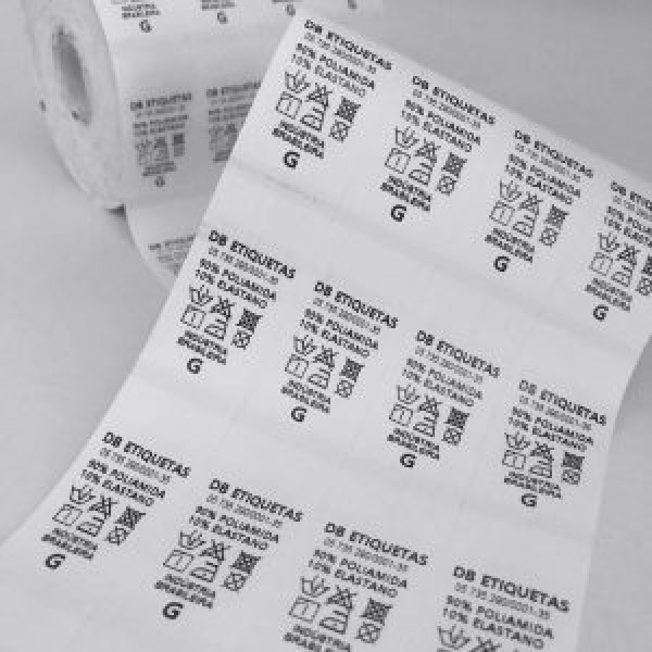 Fabricante de etiquetas de composição nylon