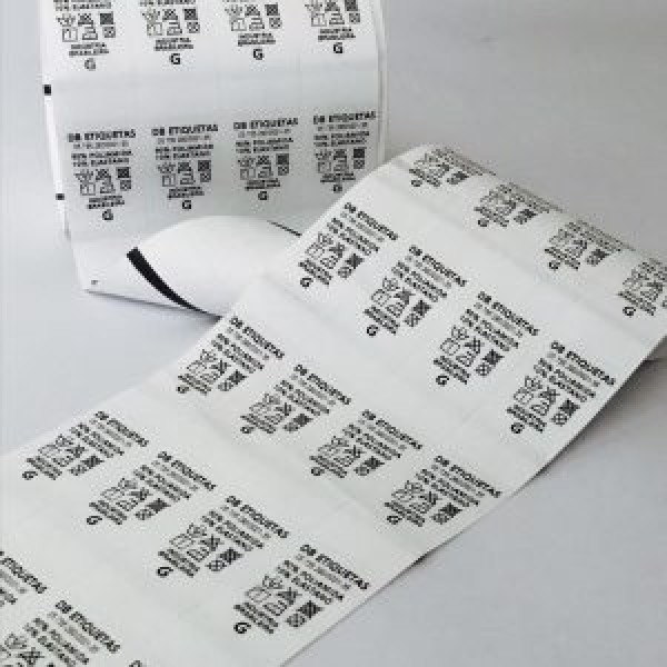 Fabricante de etiquetas de composição nylon