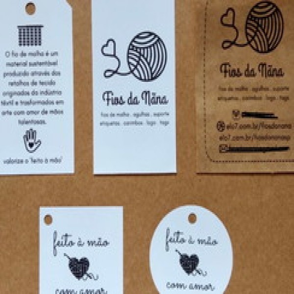 Tags de papel cartão