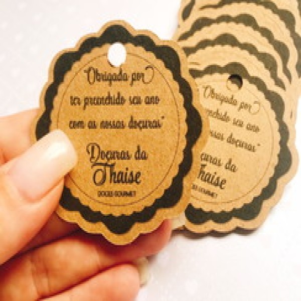 Tags de papel cartão