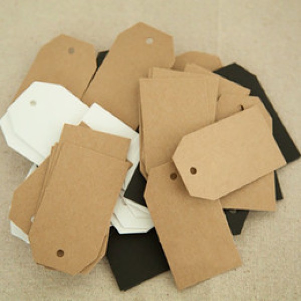 Tags de papel cartão