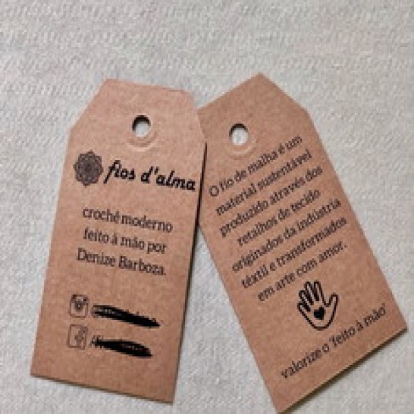 Tags de papel cartão