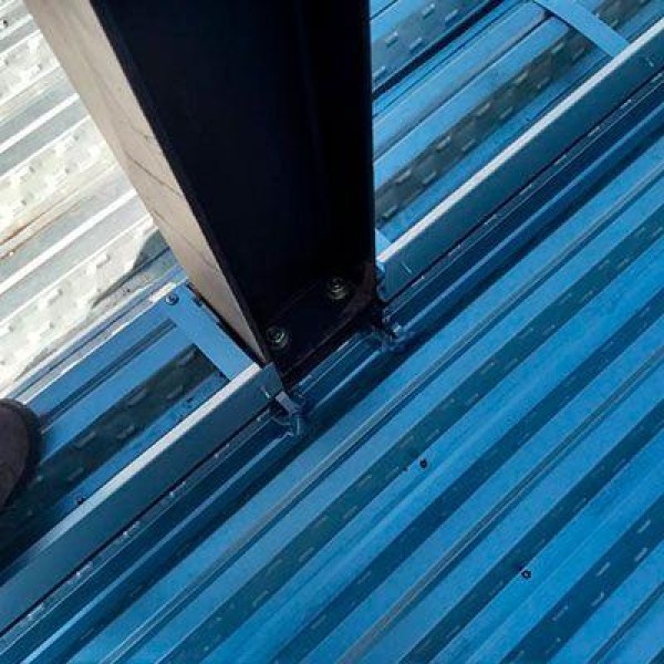laje steel deck montagem