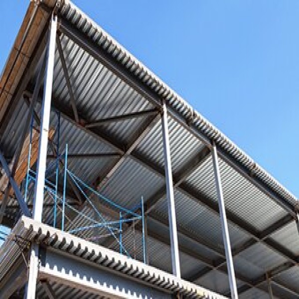 laje steel deck montagem