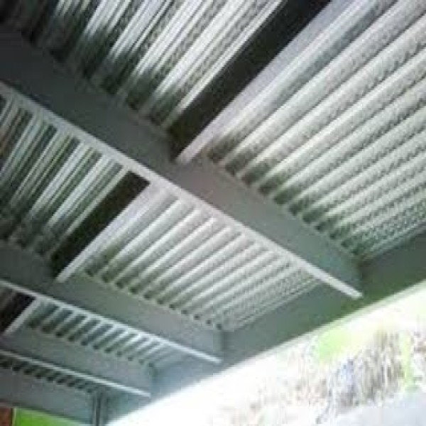 laje steel deck montagem