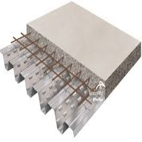 laje steel deck montagem
