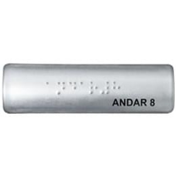 Sinalização em braille para corrimão