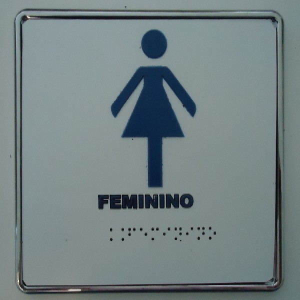 Sinalização em braille para corrimão
