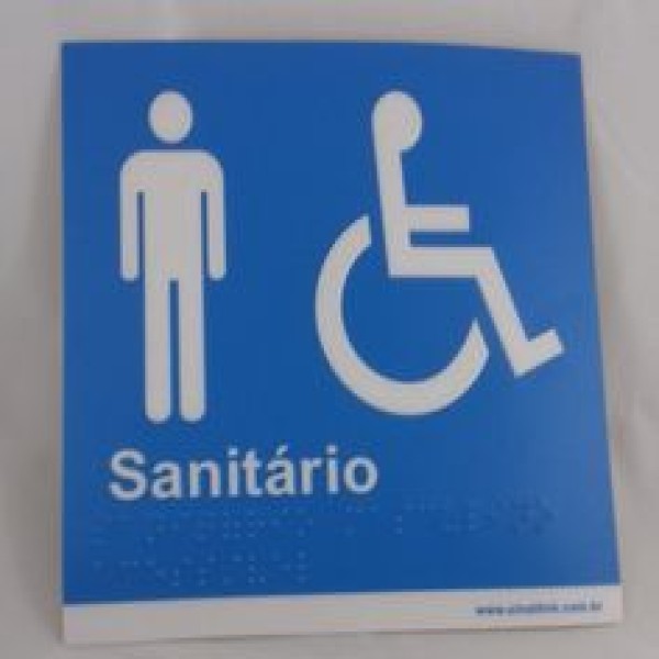Sinalização em braille para corrimão