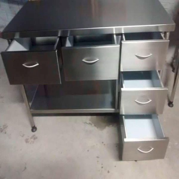 Bancada de aço inox para cozinha industrial