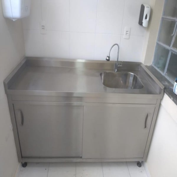 Bancada de inox para cozinha preço