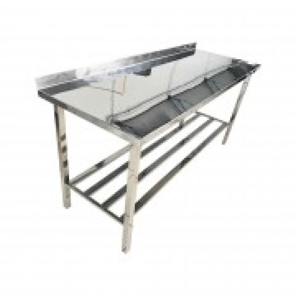 Bancada de inox para laboratório