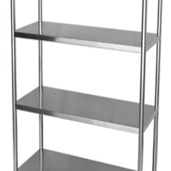 Estante de inox para laboratório