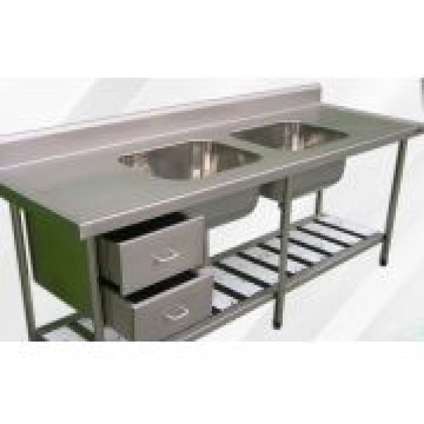 Pia de inox para laboratório