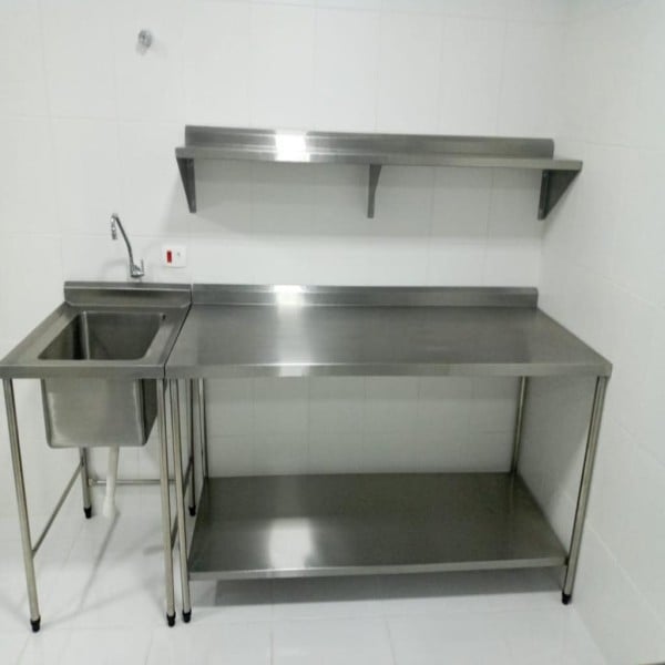 Pia de inox industrial