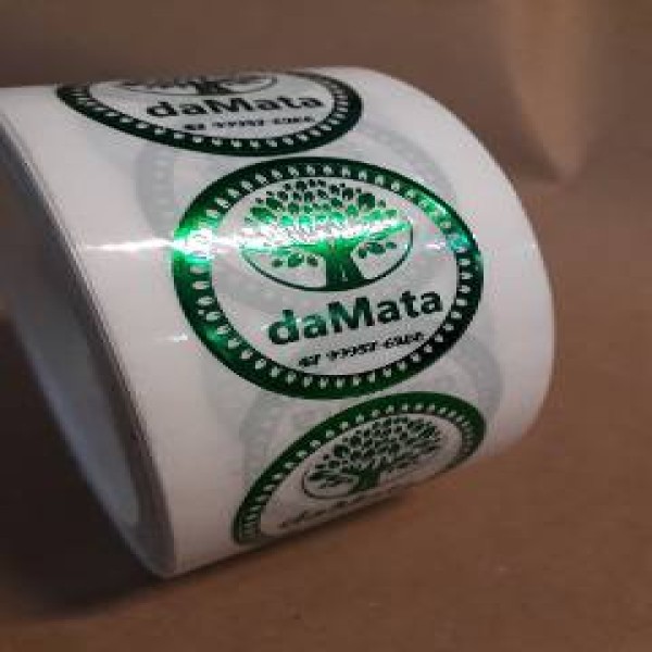 Etiqueta adesiva personalizada rolo