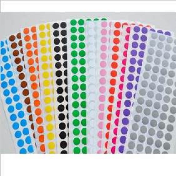 Etiquetas adesivas coloridas