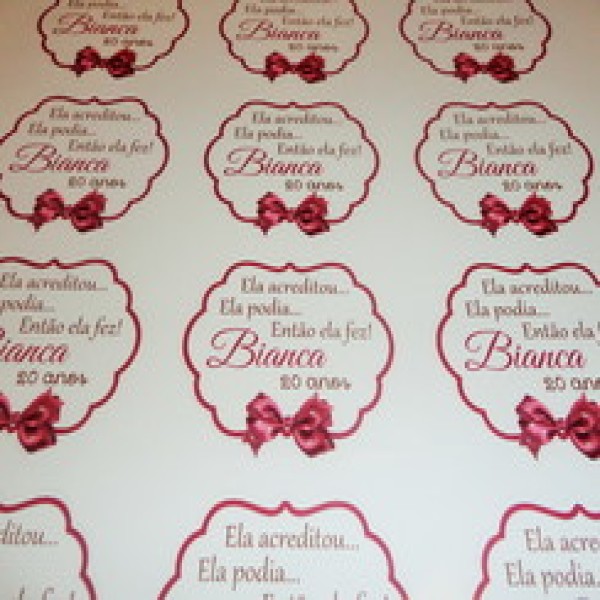 Etiquetas adesivas personalizadas para alimentos