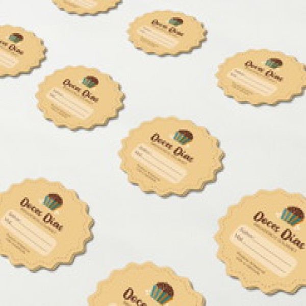 Etiquetas adesivas personalizadas para alimentos