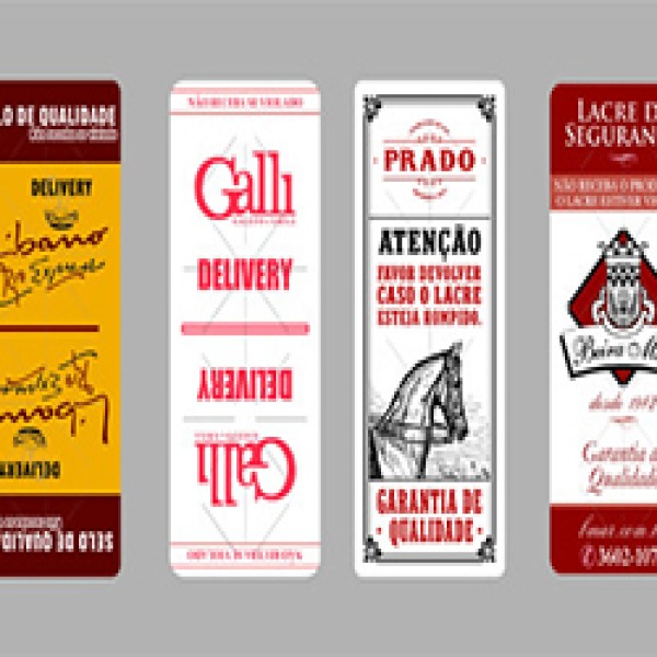 Etiquetas adesivas personalizadas para alimentos
