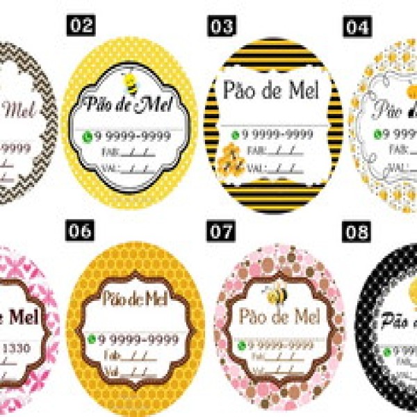 Etiquetas adesivas personalizadas