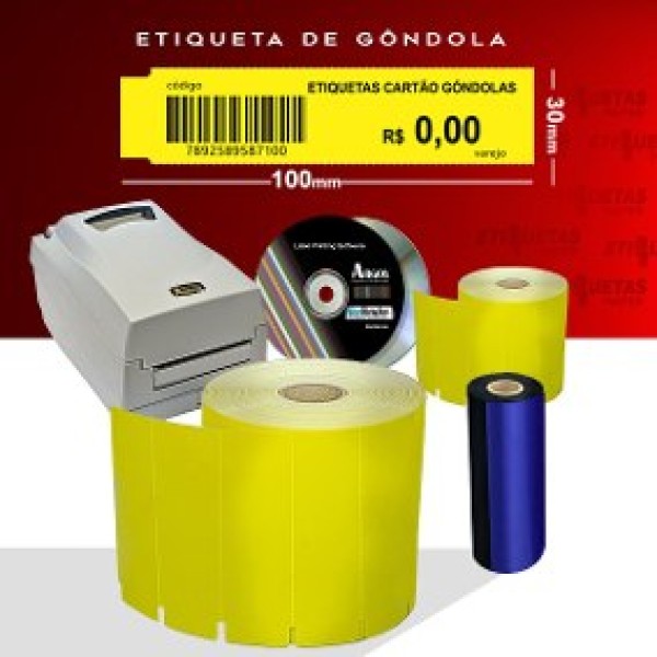 Ribbon para impressora de etiquetas