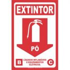 placa de sinalização de extintor com cnpj
