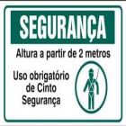 placa de sinalização de segurança valor