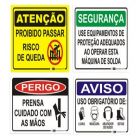 placa sinalização de segurança valor