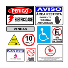 comprar placas de sinalização de segurança
