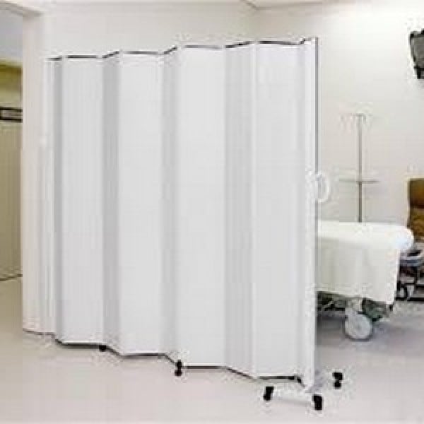 Biombo com cortina hospitalar