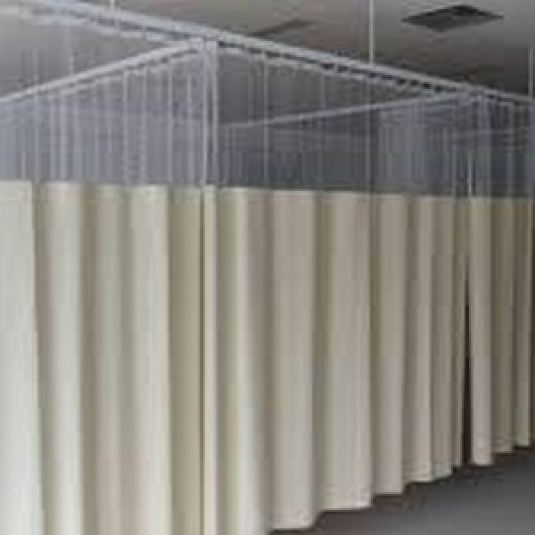 Biombo com cortina hospitalar