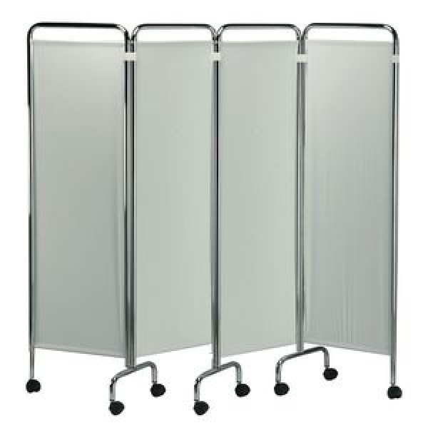Biombo com cortina hospitalar