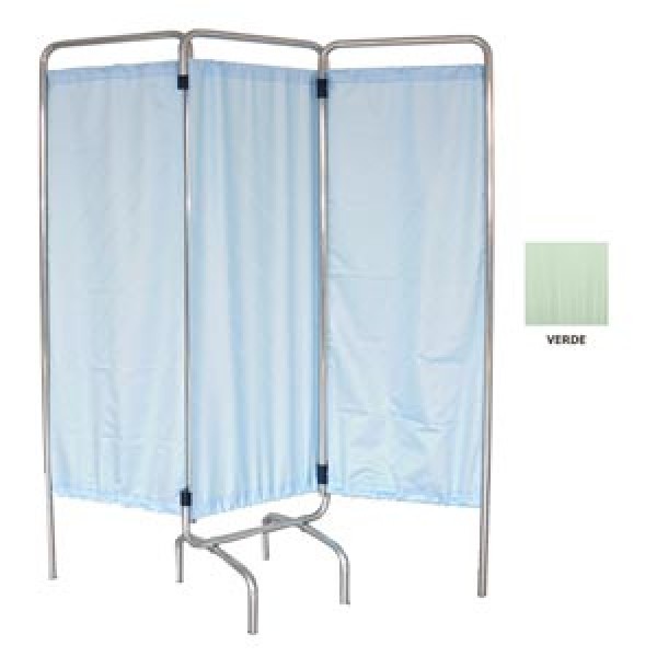 Biombo com cortina hospitalar