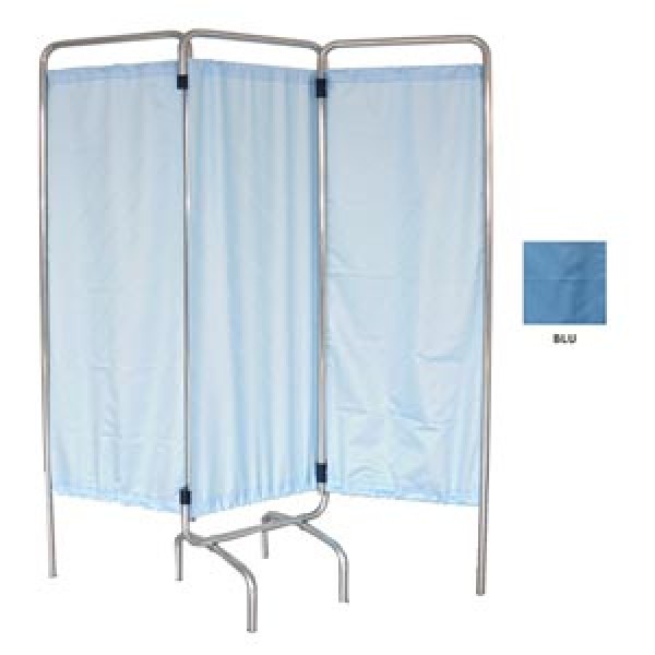Biombo com cortina hospitalar