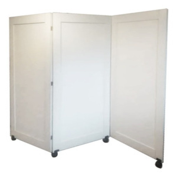 Biombo com cortina hospitalar