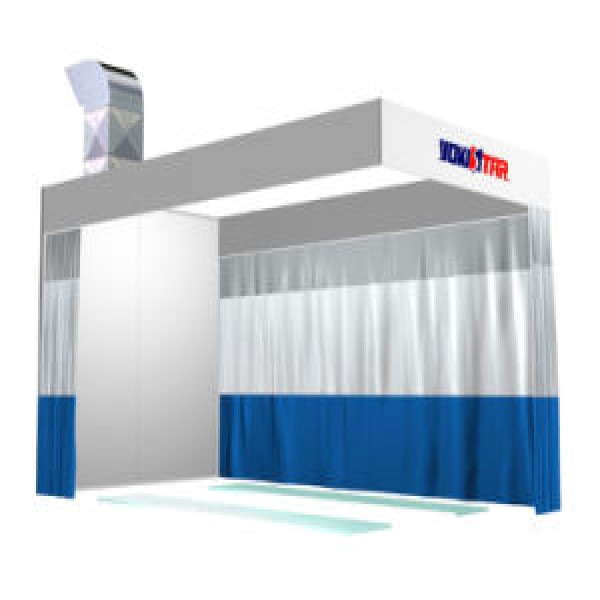 cortina cabine de pintura