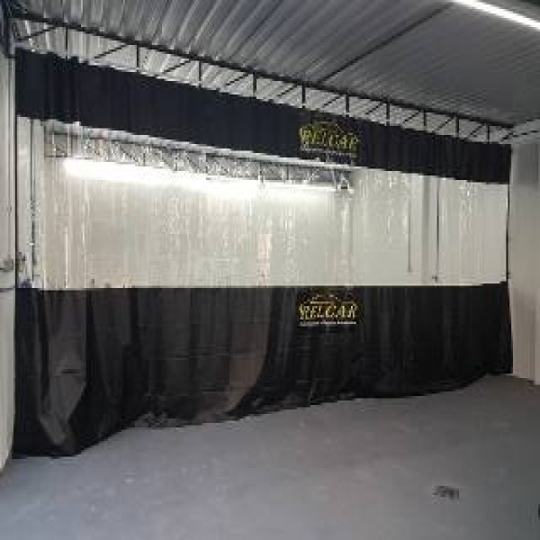 cortina cabine de pintura