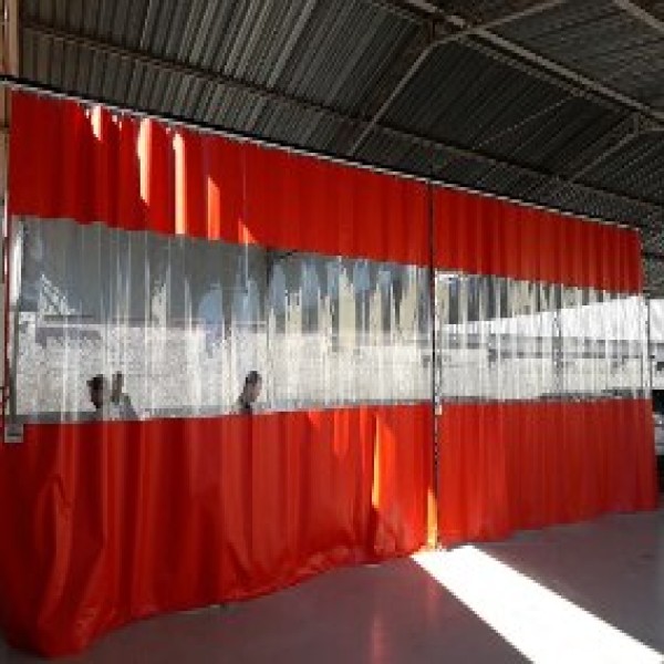 cortina cabine de pintura