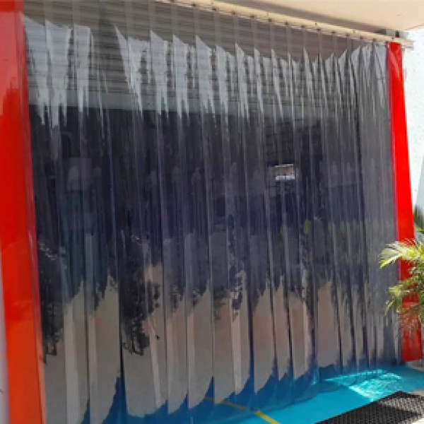 cortina de PVC flexível