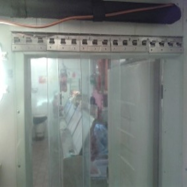 cortina de PVC para açougue