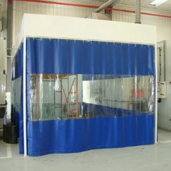 cortina de pvc para cabine de pintura