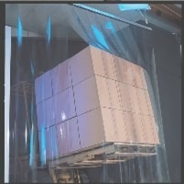 cortina de PVC transparente para câmaras frigoríficas