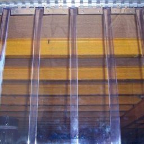 cortina de PVC transparente