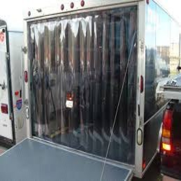 cortina de PVC transparente