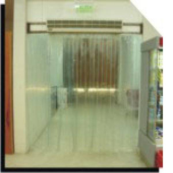 cortina de PVC transparente