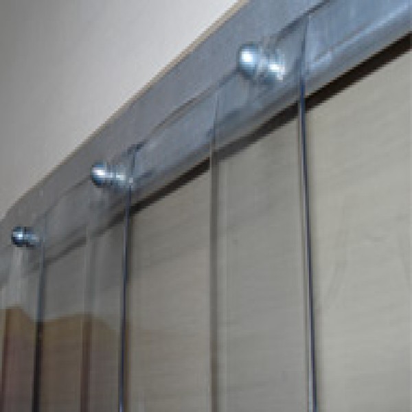 cortina de PVC transparente