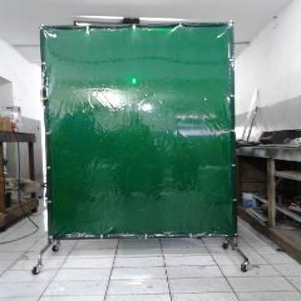 cortina de solda em tiras
