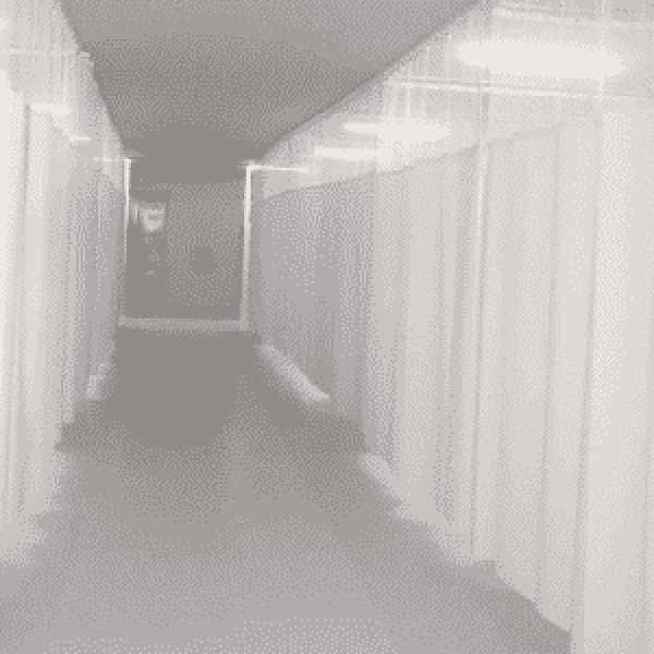 Cortina divisória de leito